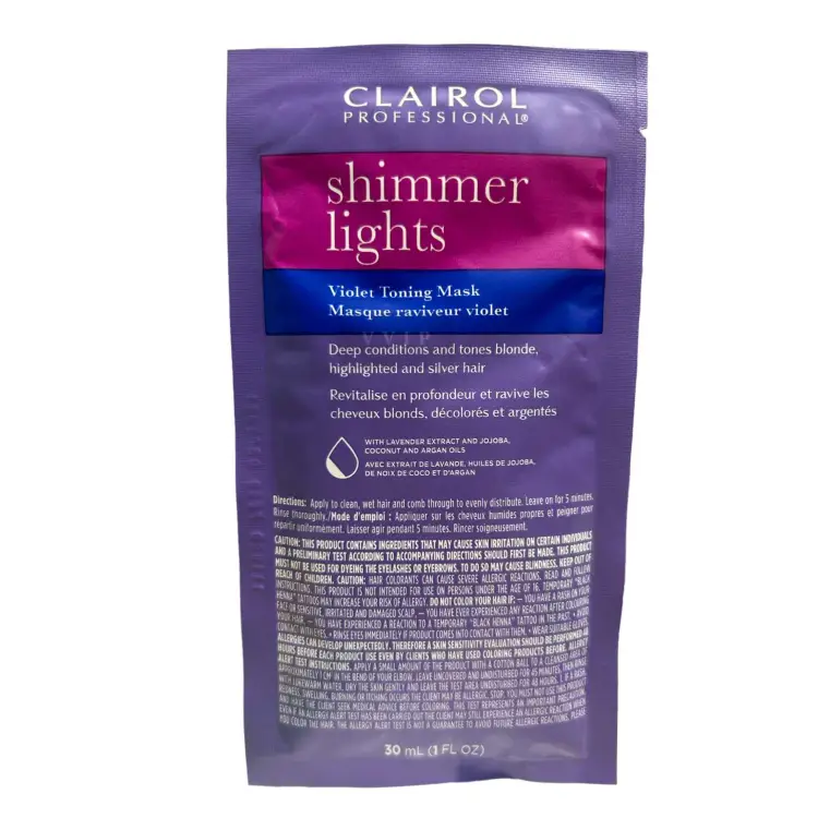 Clairol Shimmer Lights Violet Toning Mask - 1 oz