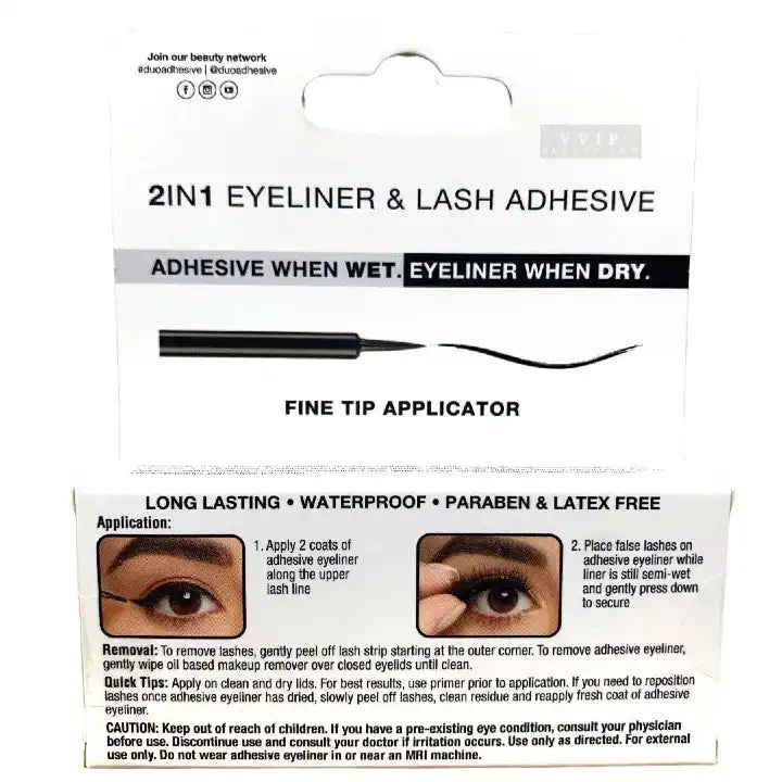 DUO Line IT Lash IT Black (2n1 Eyeliner & Lash Adhesive) 0.12 oz. (S20.M21)