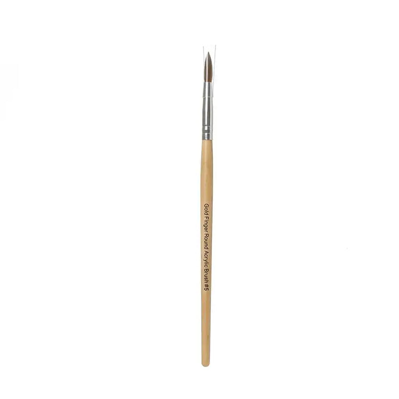 Goldfinger Round Acrylic Nail Brush