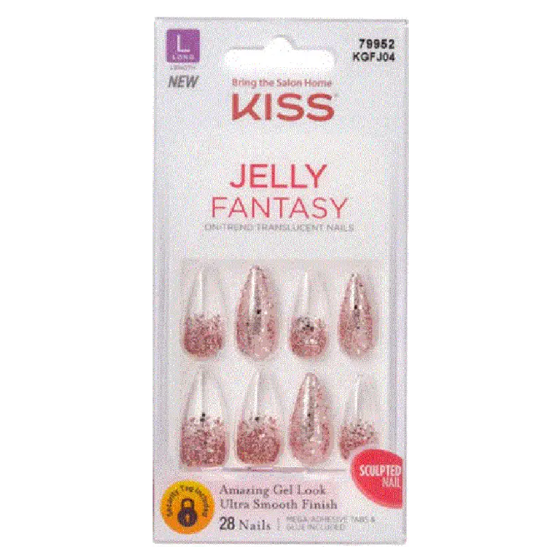 KISS Jelly Fantasy Nails JELLY LIKE 28 Nails -KGF J04 P