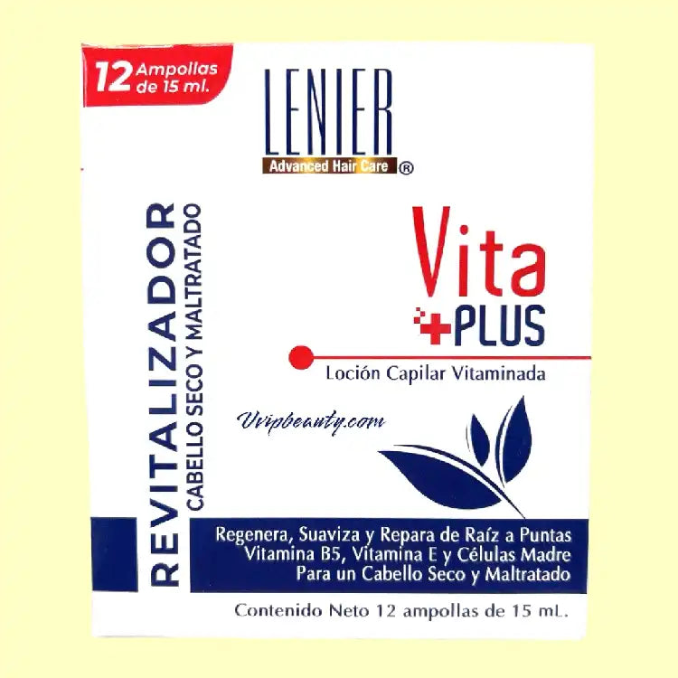 Lenier Vita Plus Vitamin Hair Lotion – 15ml x 12 Ampoules