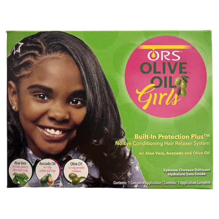 ORS OLIVE OIL GIRLS NO-LYE CONDITIONING HAIR RELAXER SYSTEM