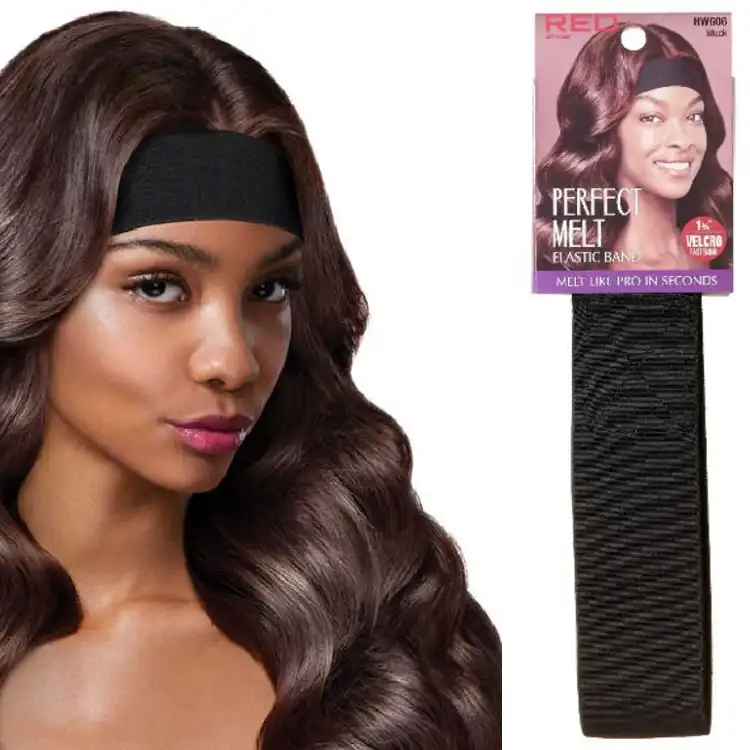 PM Elastic Wig Band Wide Black HWG06: Achieve Professional Melts Instantly