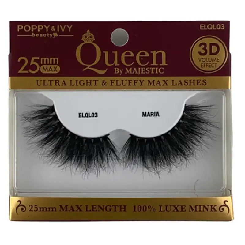 Poppy & Ivy Queen by Majestic Premium Lashes- A Blend of Elegance and Ethical Beauty ELQL03 MARIA