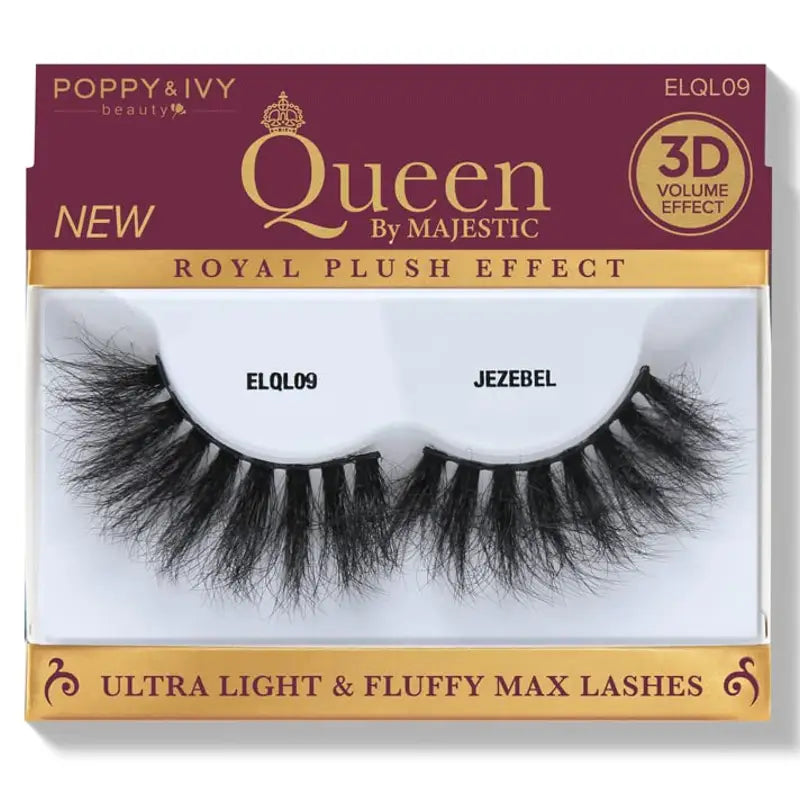 Poppy & Ivy Queen by Majestic Premium Lashes- A Blend of Elegance and Ethical Beauty ELQL09-JEZEBEL