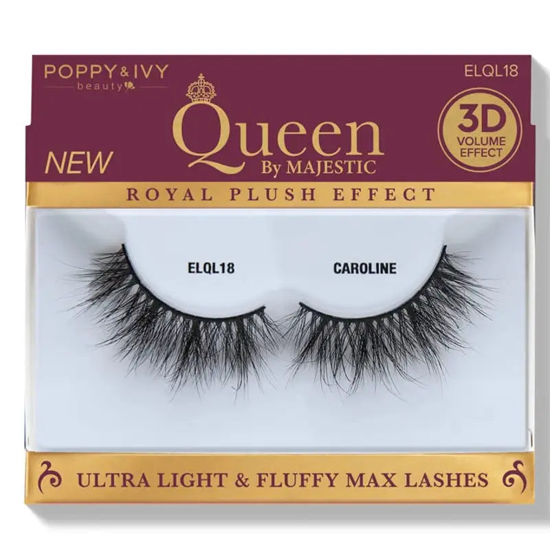 Poppy & Ivy Queen by Majestic Premium Lashes- A Blend of Elegance and Ethical Beauty ELQL18-CAROLINE