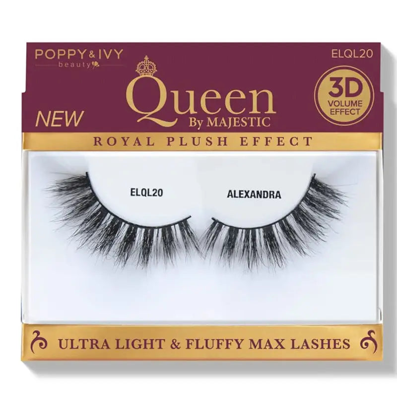 Poppy & Ivy Queen by Majestic Premium Lashes- A Blend of Elegance and Ethical Beauty ELQL20-ALEXANDRA