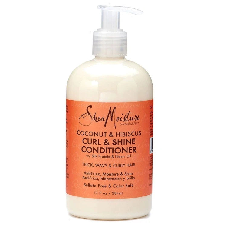 Shea Moisture Curl and Shine Conditioner for Thick, Curly Hair Coconut and Hibiscus - 13 oz