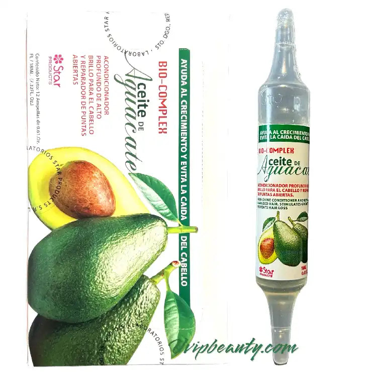 Star Product Bio Complex Ampoules/ampollas Avocado Oil Hair Reconstructor 0.61 oz - 12 Vials