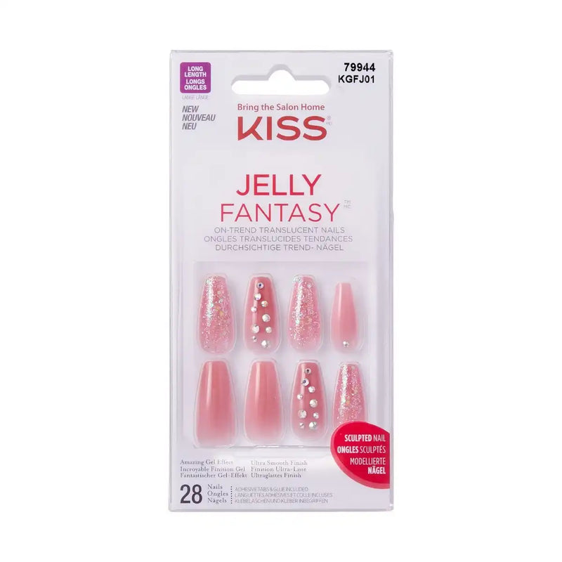 KISS Jelly Fantasy Nails Be Jelly 28 Nails -KGF J01