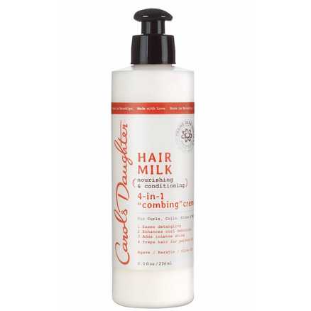 Carols Daughter Hair Milk Nourishing & Conditioning 4-In-1 Combing Creme, 8oz(FOR CURLS COILS, KINKS & WAVES)