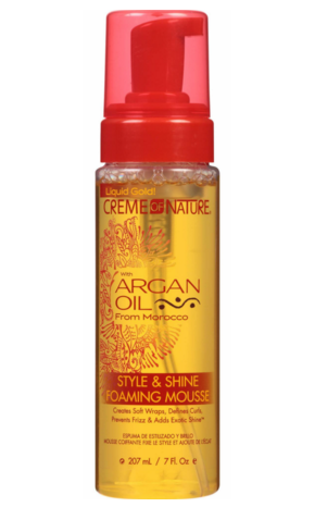 Creme Of Nature Argan Oil Style & Shine Foaming Mousse 7 oz