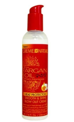 Creme Of Nature Argan Oil Heat Protector Blow Out Cream,7.6 Oz.