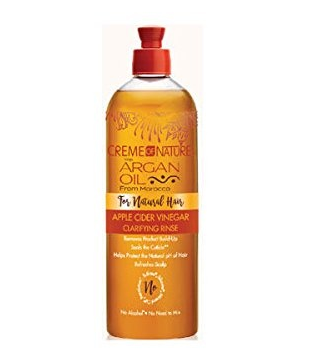 Creme Of Nature Argan Oil Apple Cider Vinegar Clarifying Rinse 15.5oz