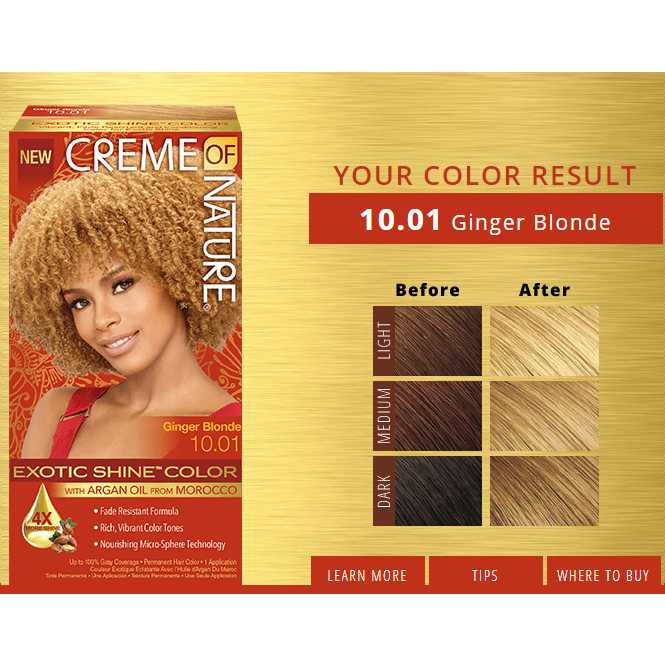 CREME OF NATURE EXOTIC SHINE COLOR WITH ARGAN OIL (87.83)