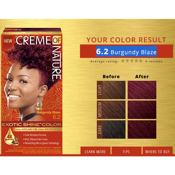 CREME OF NATURE EXOTIC SHINE COLOR WITH ARGAN OIL (87.83)