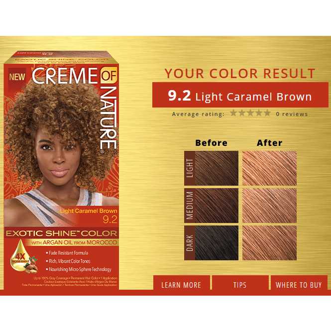 CREME OF NATURE EXOTIC SHINE COLOR WITH ARGAN OIL (87.83)