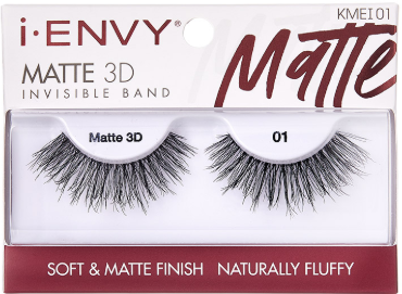 Kiss  Envy Matte 3D Invisible Band Eyelashes- KMEI01 (M13)