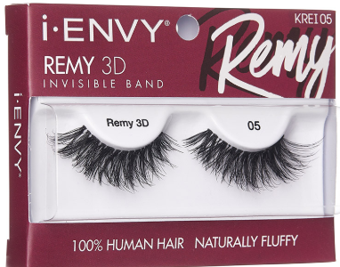 Kiss I Envy Remy 3D Invisible Band 100% Human Hair Eyelashes-KREI05