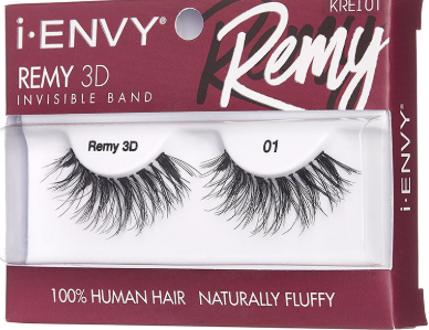 Kiss I Envy Remy 3D Invisible Band 100% Human Hair Eyelashes-KREI01