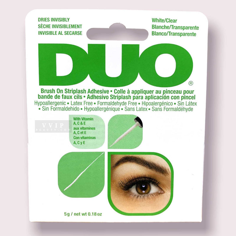 ARDELL Duo Brush-On Striplash Adhesive White/Clear 0.18 oz  (S20)