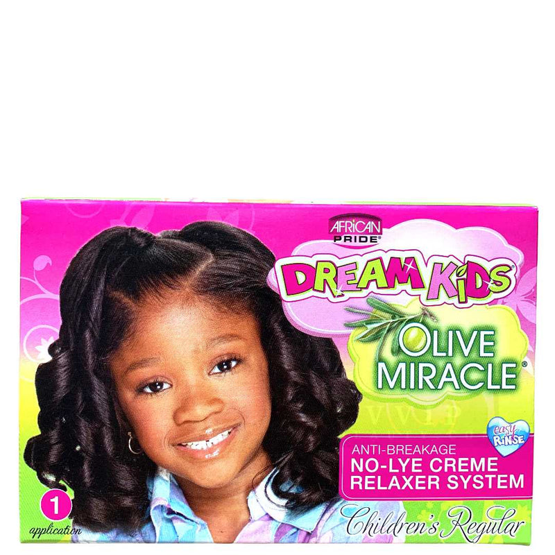 African Pride Dream Kids Olive Miracle Relaxer Kit Regular (95)