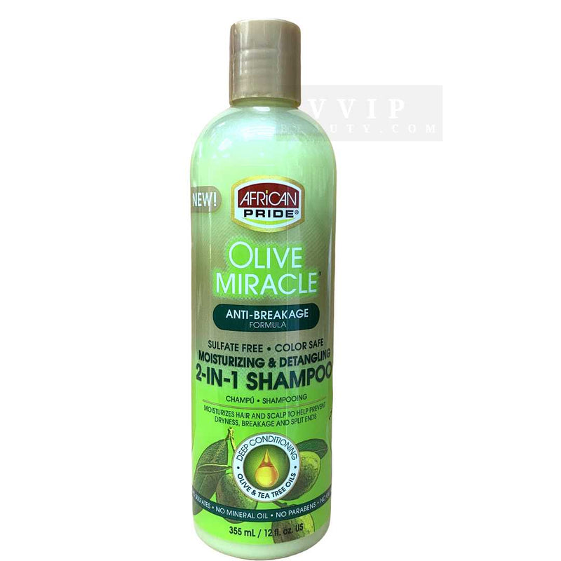 African Pride Olive Miracle 2-In-1 Shampoo12 oz