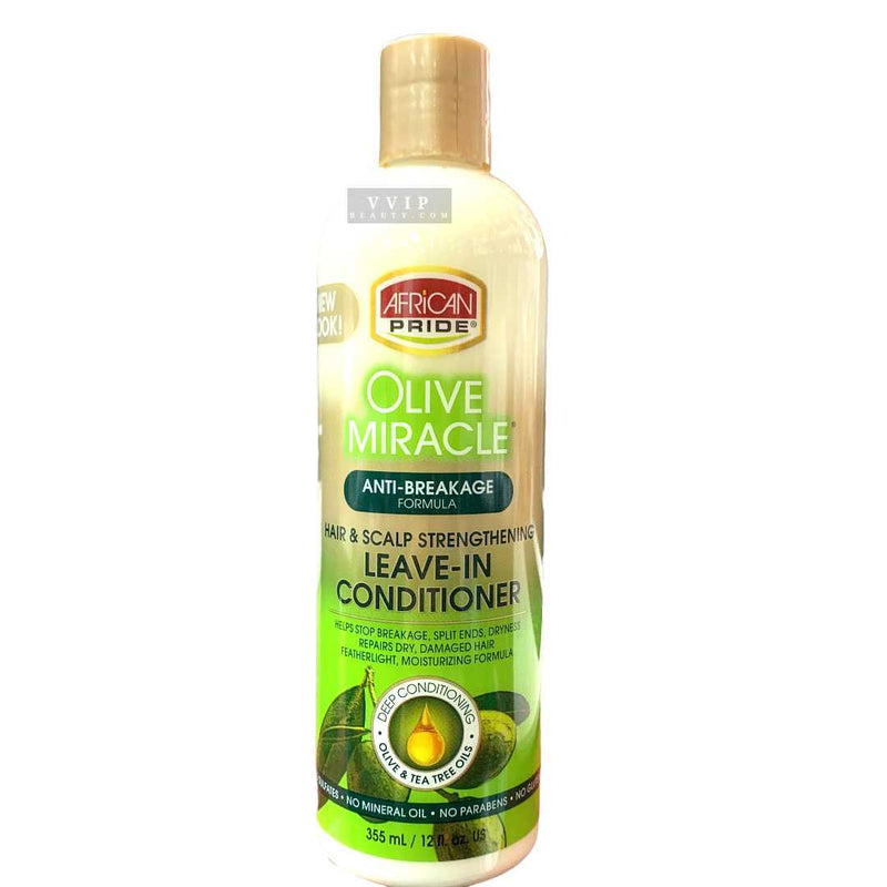 African Pride Olive Miracle Anti-Breakage Leave-In Conditioner 12 oz