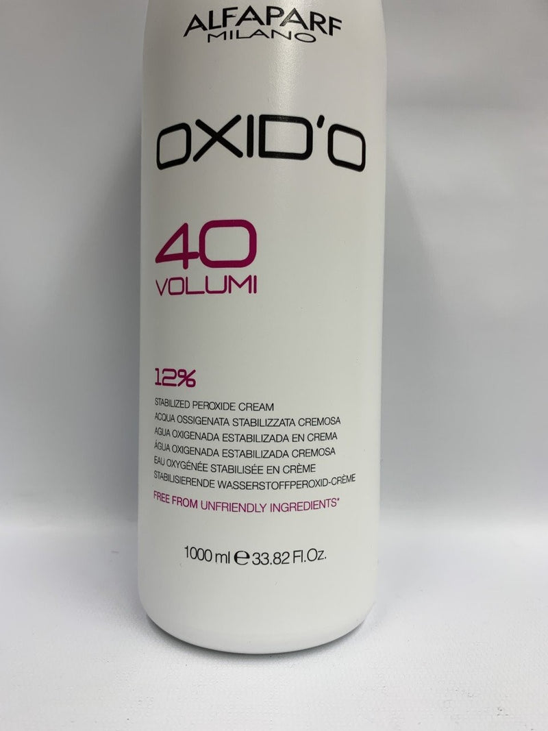 Alfaparf Milano Oxido  Hydrogen Peroxide Cream Developer 10-20-30-40 33.8 oz/1000ml