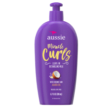 Aussie Miracle Curls with Coconut Oil - Paraben Free Detangling Milk Treatment - 6.7 oz (B00129)