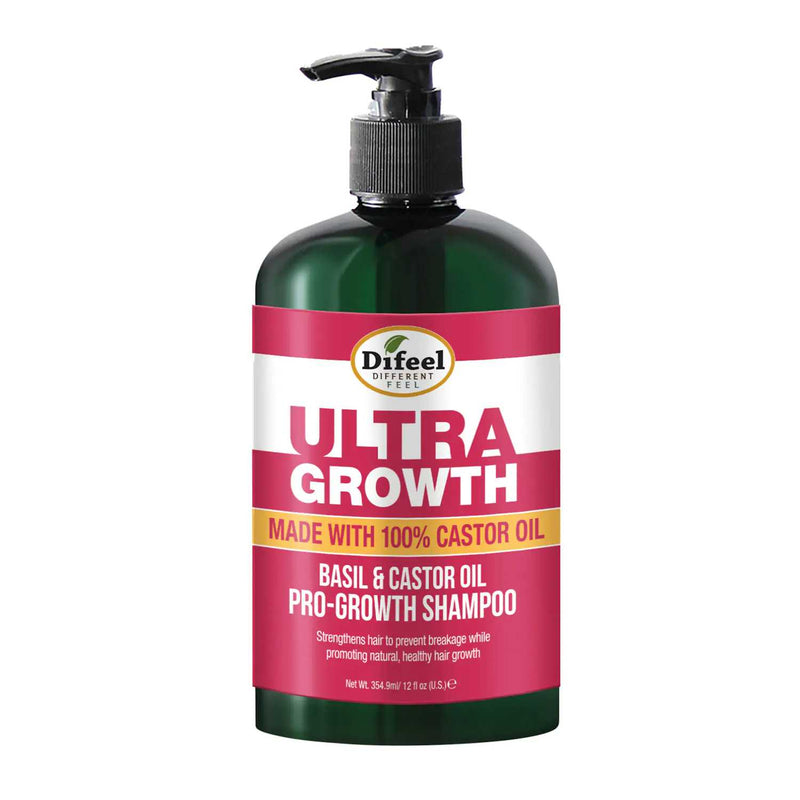 Difeel Ultra Growth Pro Growth Shampoo Basil & Castor Oil 12 oz (B00146)