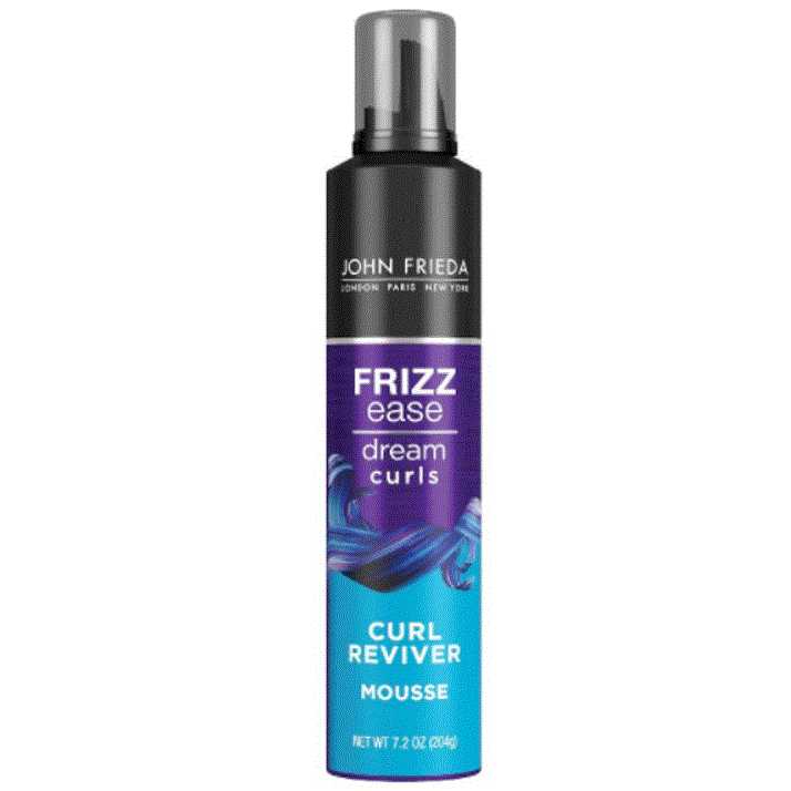 John Frieda Frizz Ease Curl Reviver Alcohol-Free Curl Enhancing Mousse, 7.2 oz