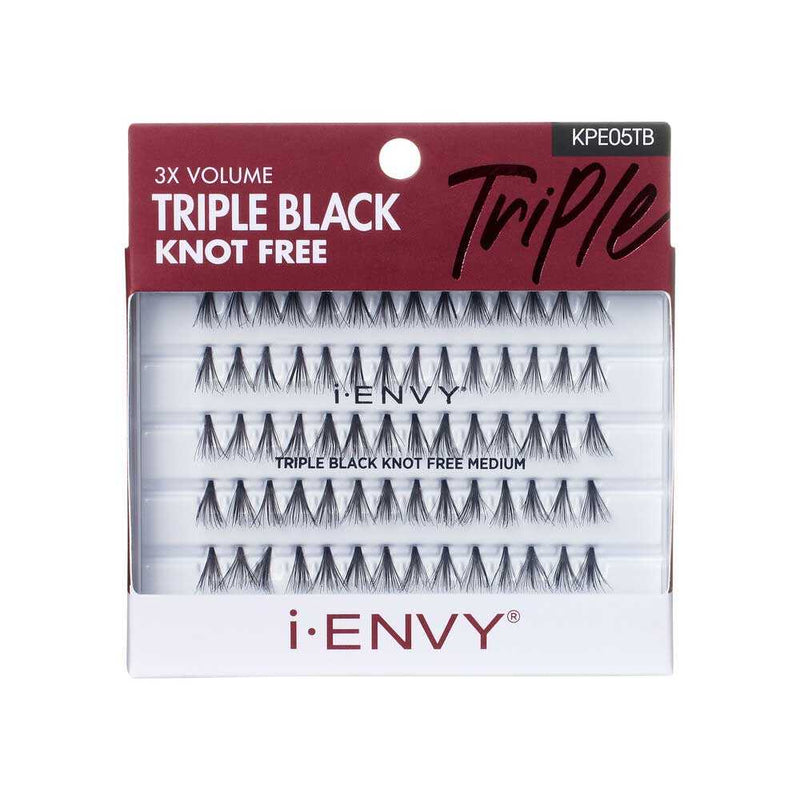 Medium Triple Black Knot Free Individual Lash (70pcs)-KPE05TB (M11)