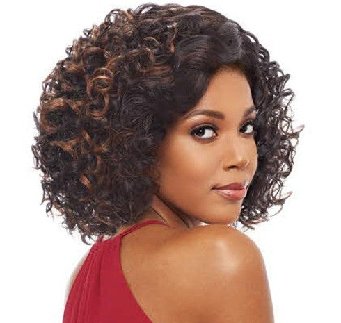 Vanessa Honey C Brazilian Human Hair Blend Swissilk Lace Front Wig - TRCHB NEBIS