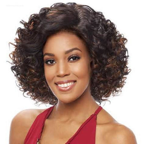 Vanessa Honey C Brazilian Human Hair Blend Swissilk Lace Front Wig - TRCHB NEBIS