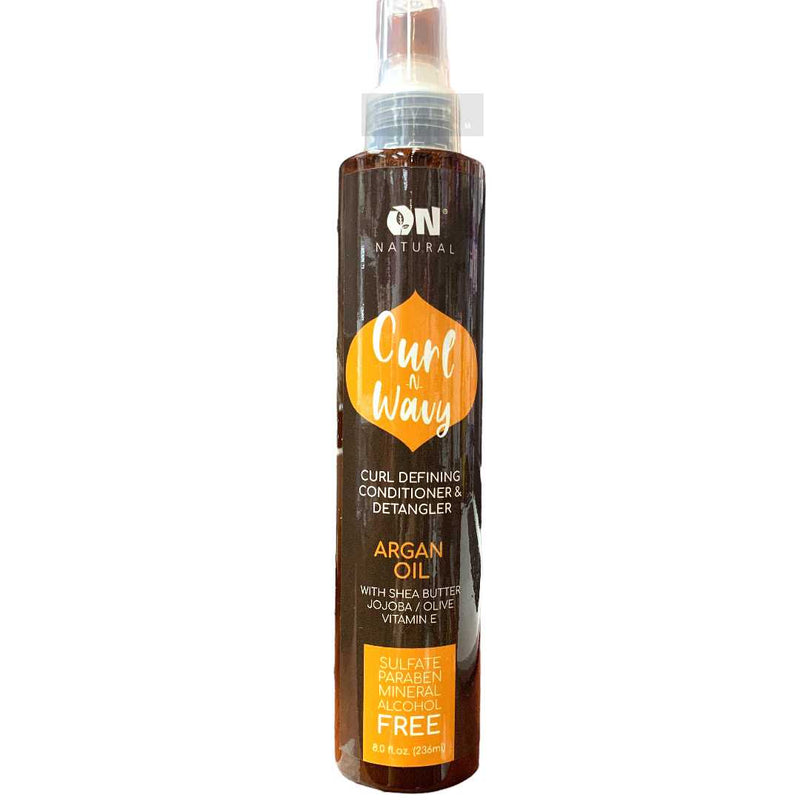 On Natural Argan Curl-N-Wavy Conditioner & Detangler 8 oz