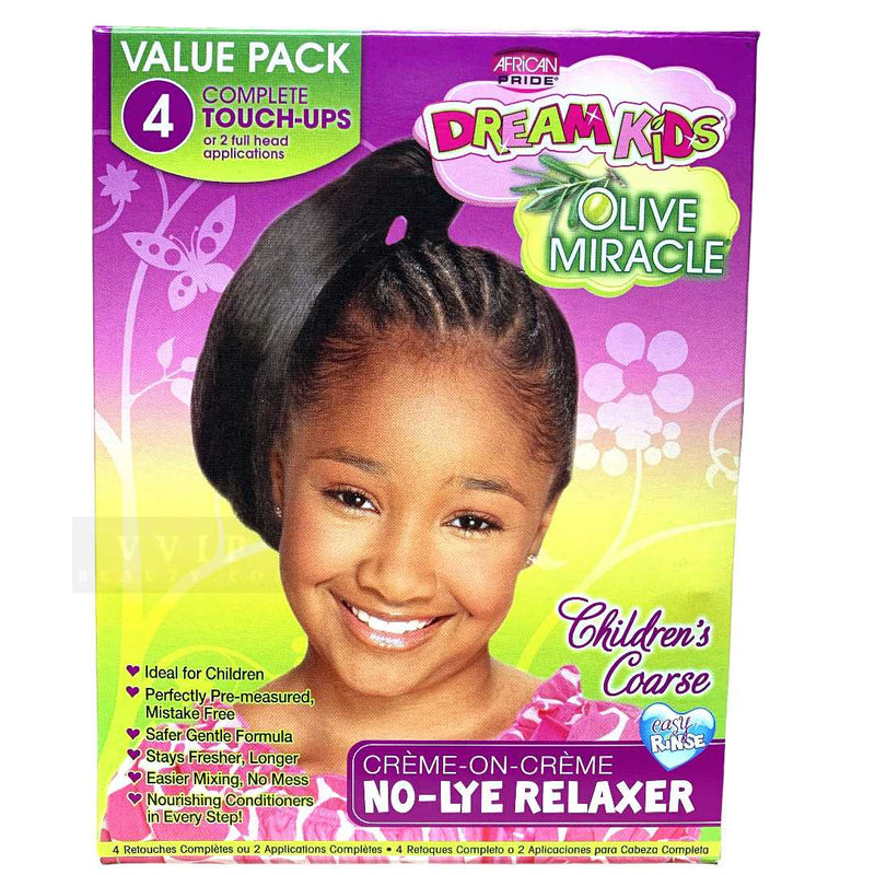 African Pride Dream Kids Olive Miracle 4 Touch-Up Relaxer  - coarse