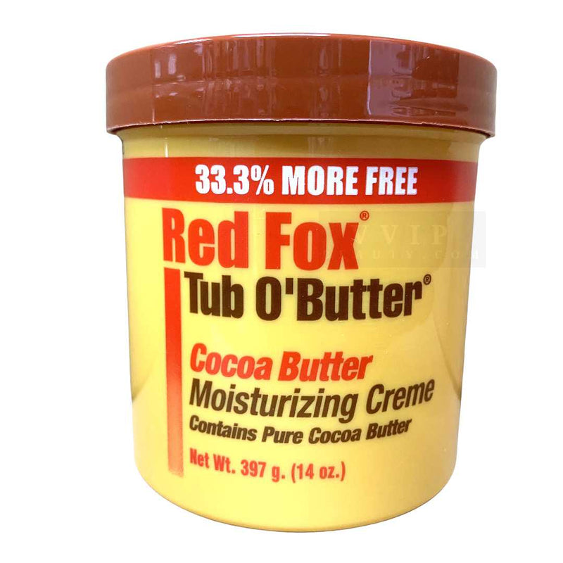 Red Fox Tub O'Butter Cocoa Butter  Moisturizing Creme 14 oz