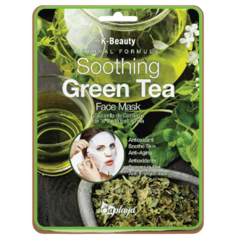 SAPLAYA SOOTHING GREEN TEA DAILY MASK SHEET (13)