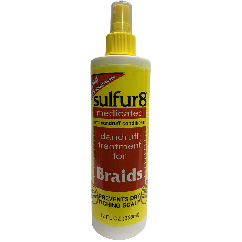 Sulfur 8 Braid Spray Medicated Anti-Dandruff Treatment 12 oz