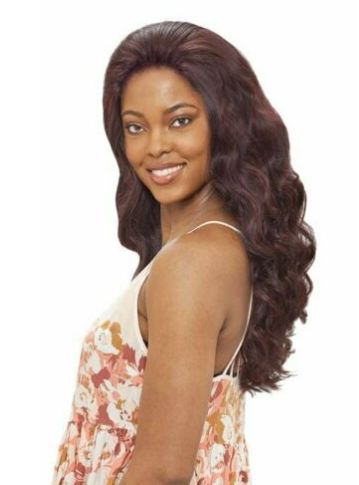 T4HB Delty Vanessa Hair Lace Front Wig 4"X4" Lace Part Closure Human Hair Blend (01)